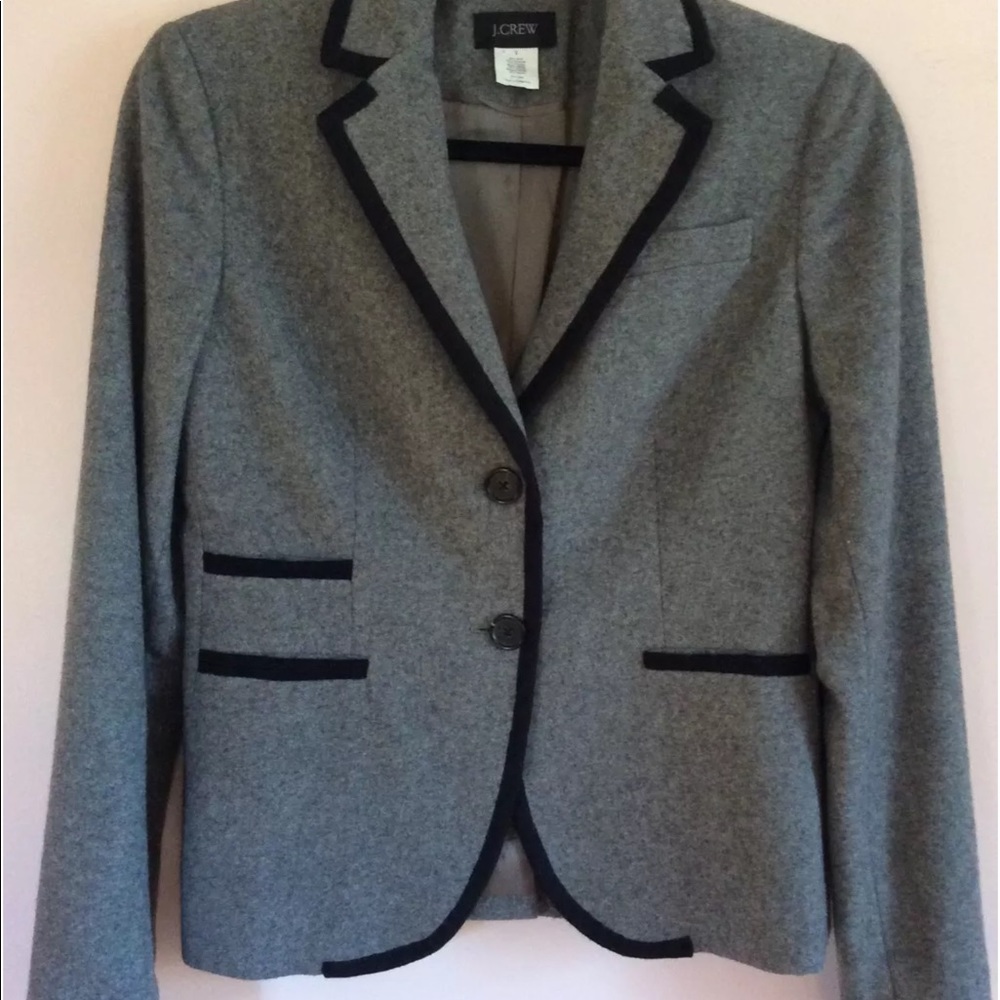 J crew grey blazer size 2